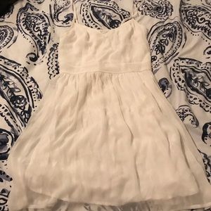 💕Abercrombie white spaghetti strap Dress